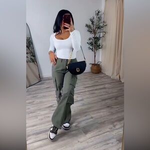 Olive Green Cargo Pants